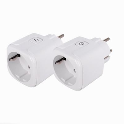 Prise connectée Wifi 16A Konyks (EU type F), lot de 2