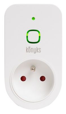 Prise connectée Wifi/Bluetooth avec compteur de consommation 16A (type E/F)  Konyks