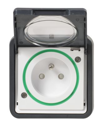 Prise électrique MK Encastrée Type G Britannique - 13A - IP66 - 2 Pôles