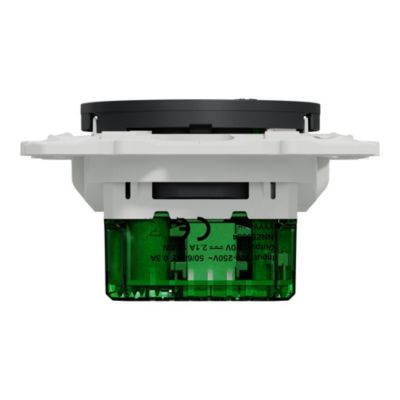 Prise de courant avec terre affleurante + usb C 10.5W Schneider Electric Odace anthracite