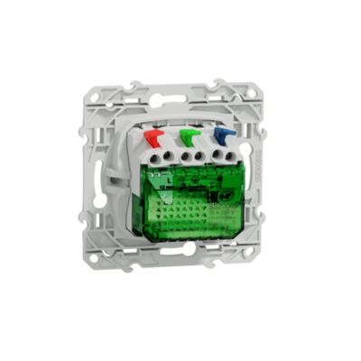 Prise de courant avec terre affleurante + usb C 10.5W Schneider Electric Odace blanc