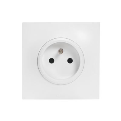 Prise de courant avec terre Legrand Neptune 0 913 30 couleur blanc 16 A 250 V