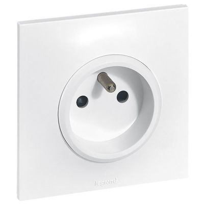 Prise de courant avec terre Legrand Neptune 0 913 30 couleur blanc 16 A 250 V