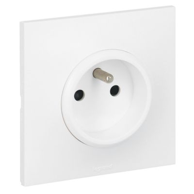 Prise de courant avec terre Legrand Neptune 0 913 30 couleur blanc 16 A 250 V
