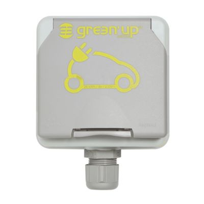 Prise de courant étanche Legrand Green'up pour véhicule électrique + patère de sécurité