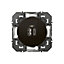 Prise double USB-A/C Legrand Dooxie noir carrée