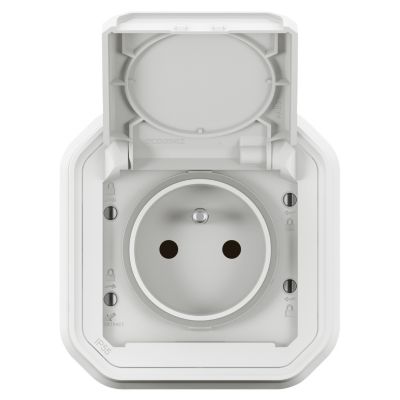 Prise Legrand Plexo blanc à griffes 220V