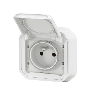 Prise Legrand Plexo blanc à griffes 220V