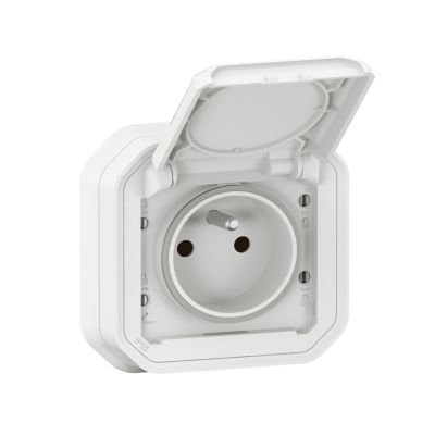 Prise Legrand Plexo blanc à griffes 220V