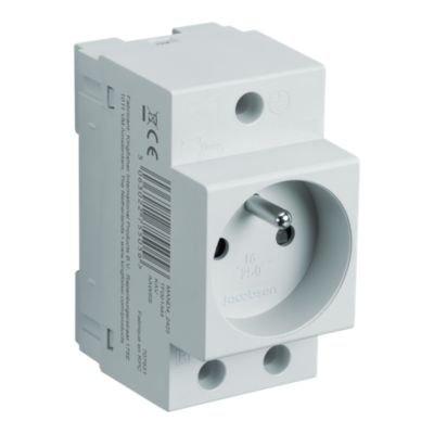 Prise modulaire 16A avec terre 2P+T Jacobsen