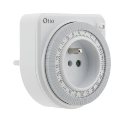 Prise programmable journalière Otio Blanc