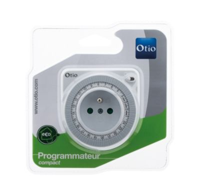 Prise programmable journalière Otio Blanc