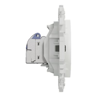 Prise RJ45, Cat6 STP grade 2TV min à grade 3TV, blanc craie, Odace
