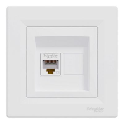 Prise RJ45 Schneider Asfora Encastrable, Neuf, Référence EPH5003121