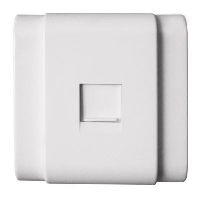 Prise RJ45 Diall blanc glossy