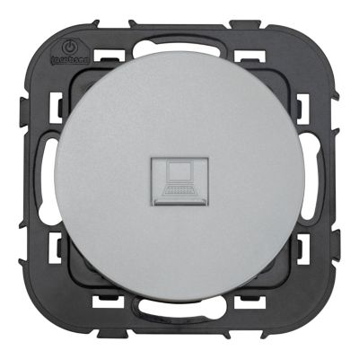 Prise RJ45 éthernet Jacobsen Espen aluminium à composer
