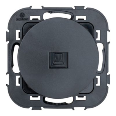 Prise RJ45 éthernet Jacobsen Espen noir à composer