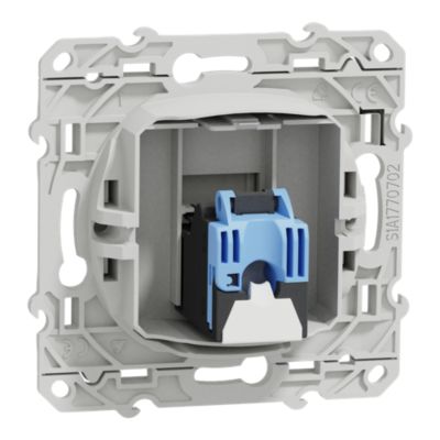 Prise RJ45 Schneider Electric grade 3 catégorie 6 STP odace blanc