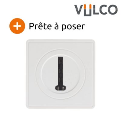 Prise téléphone 8 plots en saillie - blanc - Vulco