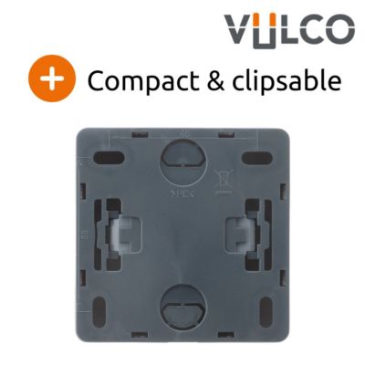Prise téléphone 8 plots en saillie - blanc - Vulco