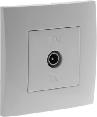 Prise TV Colours Kalya blanc glossy