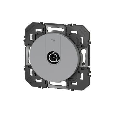 Image principale de Prise TV Legrand Dooxie finition aluminium carrée
