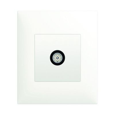 Prise TV simple Blanc Espace