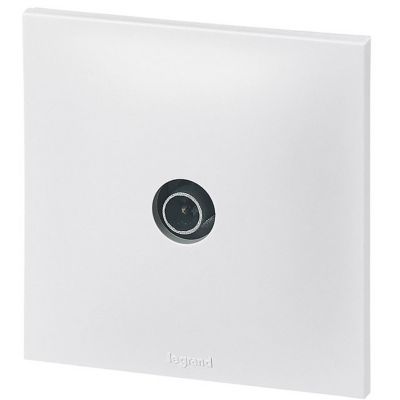 Prise TV simple Legrand Neptune Blanc mat