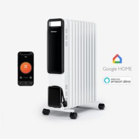 Pro Breeze OmniWarm Radiateur 2500W à 11 ailettes, huile, affichage numérique, contrôle intelligent via app