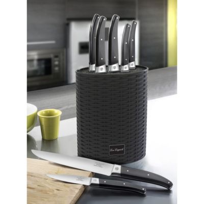 Pro - Couteau Santoku 18 cm coloris noir