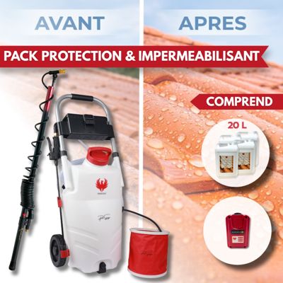 PRO SPRAYER EVO PHOENIX 1 BAT 5,10 OU 20L HYDRO'LEO + perche télescopique EVO 5.4 m - 20 L