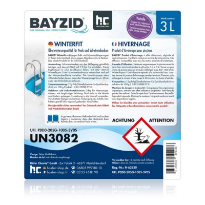Produit D'hivernage Pour Piscine 150 x 3 L - Effet Détartrant, Anti-moisissures - Préparation Hivernale Efficace