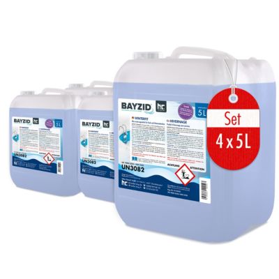 Produit D'hivernage Pour Piscine 4 x 5 L - Effet Détartrant, Anti-moisissures - Préparation Hivernale Efficace