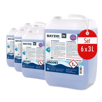 Produit D'hivernage Pour Piscine 6 x 3 L - Effet Détartrant, Anti-moisissures - Préparation Hivernale Efficace