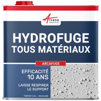 Produit Hydrofuge - Imperméabilisant tuiles, murs, sols poreux - ARCAFUGE  - 2.5 L (jusqu'à  12.5 m²) - ARCANE INDUSTRIES