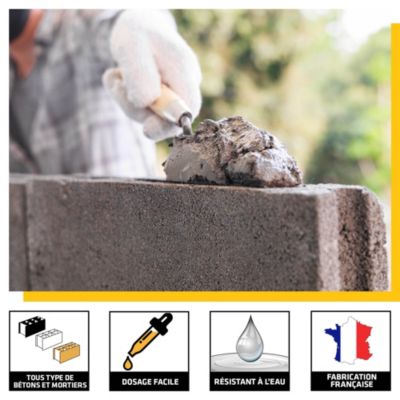 Produit hydrofuge pour bétons, mortiers et enduits Sika 2 L