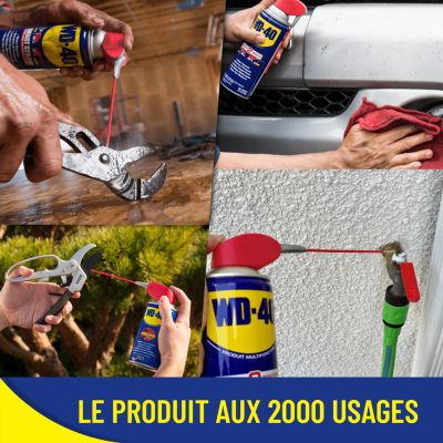 Produit multifonction spray double position WD-40 200 ml + 10%