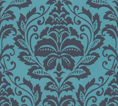 Profhome 369105-GU Papier peint baroque lisse motif mate, fond brillant 5,33 m2