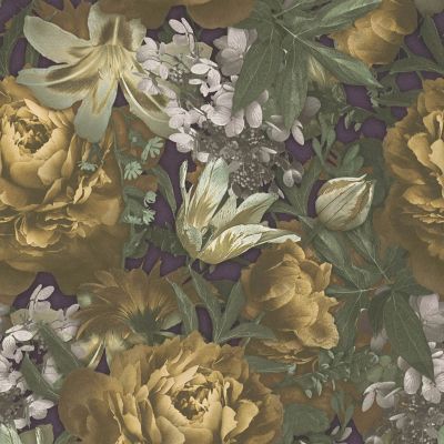 Profhome 385092-GU Papier peint floral lisse mat 5,33 m2