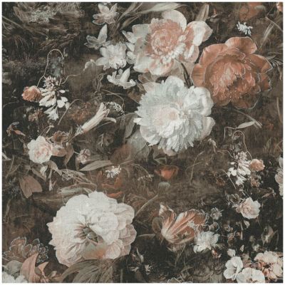 Profhome 388213-GU Papier peint floral légèrement texturé satiné 5,33 m2