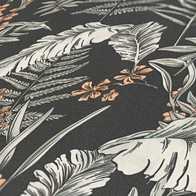 Profhome 394341-GU Papier peint floral légèrement texturé mat 5,33 m2