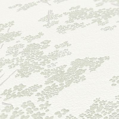 Profhome 395482-GU Papier peint floral texturé brillant 5,33 m2