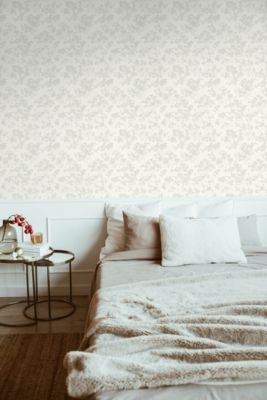 Profhome 395482-GU Papier peint floral texturé brillant 5,33 m2