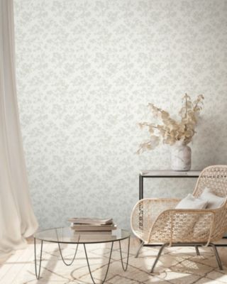Profhome 395482-GU Papier peint floral texturé brillant 5,33 m2