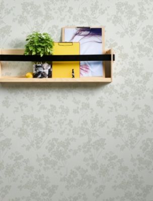 Profhome 395482-GU Papier peint floral texturé brillant 5,33 m2