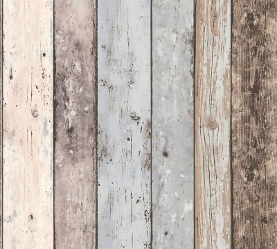 Profhome 855039-GU Papier peint aspect bois lisse mat 5,33 m2