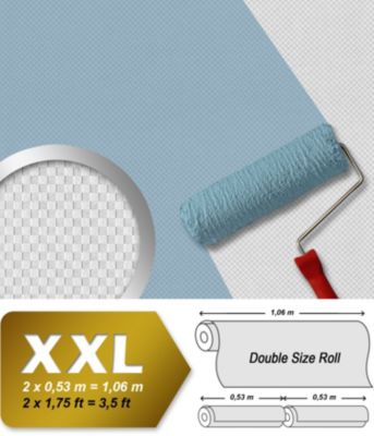 Profhome 934661-GU Papier peint à peindre texturé mat 26,5 m2