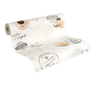 Profhome 943081-GU Papier peint pour cuisine et bain légèrement texturé mat 5,33 m2