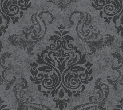 Profhome 953723-GU Papier peint baroque légèrement texturé effet métallique 5,33 m2
