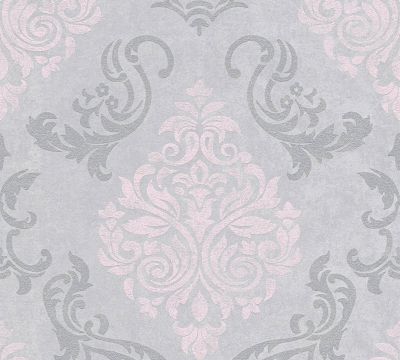 Profhome 953726-GU Papier peint baroque légèrement texturé effet métallique 5,33 m2